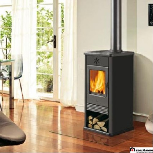 EDILKAMIN BLUES Holz-Kaminofen, luftführend, grau anthrazit, 641780