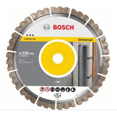 BOSCH Diamantscheibe Best for Universal 230x22, 33mm 2608603633 BOSCH Diamantscheibe Best for Universal 230x22, 33mm 2608603633