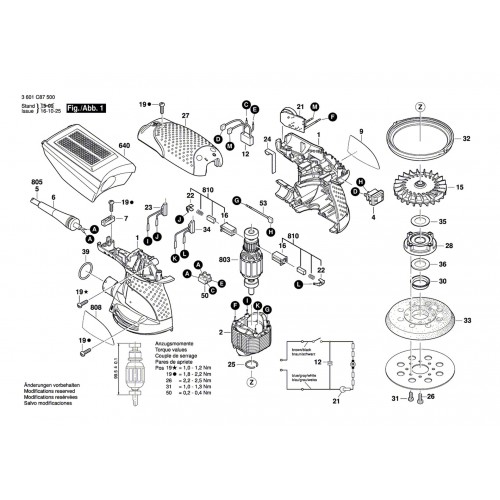 BOSCH Ersatzteil Staubbehaelter GEX 125-1 AE 2609199176