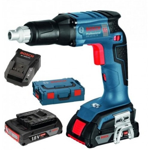 BOSCH Professional GSR 18 V-EC TE Akku-Trockenbauschrauber, 2x 2,0Ah 06019C8002