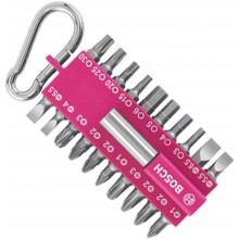 BOSCH 21-tlgs. Schrauber Bit-Set pink 2607002821