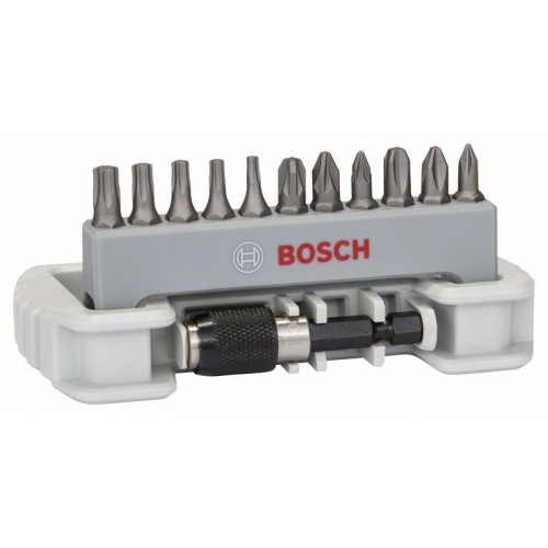 BOSCH Schrauberbit-Set ExtraHart, 11-teilig, PH, PZ, T, 25 mm, Bithalter 2608522129 BOSCH Schrauberbit-Set ExtraHart, 11-teilig, PH, PZ, T, 25 mm, Bithalter 2608522129