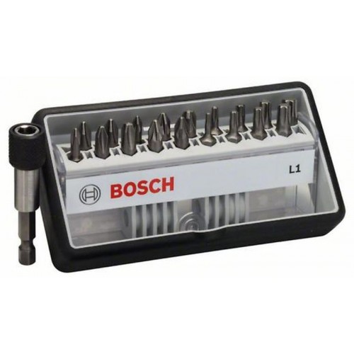 BOSCH 18+1-teilig Schrauberbit-Set Robust Line L Extra-Hart 25 mm 2607002567