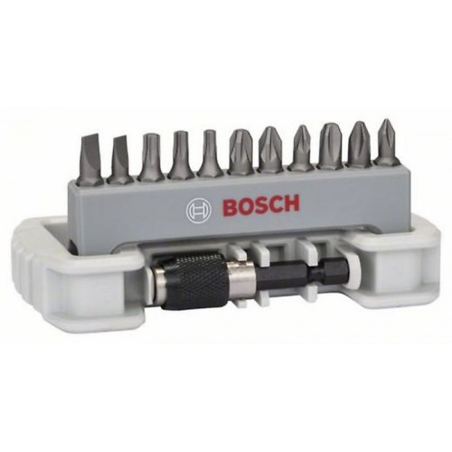 BOSCH 11-tlg. SchrauberbitSet ExtraHart, Bithalter 2608522130