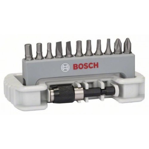 BOSCH 11-tlg. SchrauberbitSet ExtraHart, Bithalter 2608522131