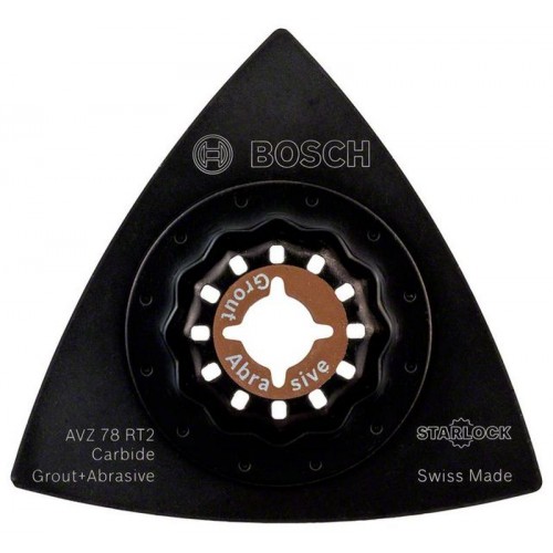 Bosch Starlock Schleifplatte AVZ 78 RT2, Carbide-RIFF, 78 mm, 2608661648