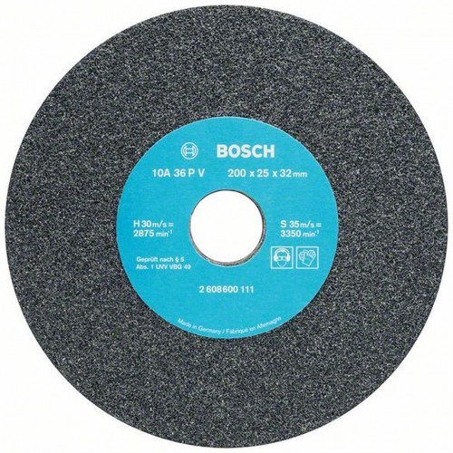 BOSCH Schleifscheibe für Doppelschleifmaschine, 200mm, 32mm, 36 2608600111 BOSCH Schleifscheibe für Doppelschleifmaschine, 200mm, 32mm, 36 2608600111