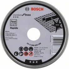 BOSCH Standard for Inox Rapido Trennscheibe gerade, 115x1mm 2608603254