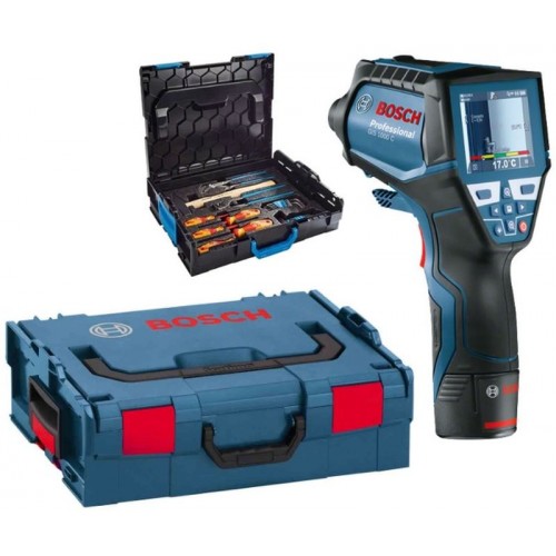 BOSCH GIS 1000 C Professional Wärmemelder + L-Boxx + Gedore 26-teiliges Werkzeugset 06159940KE