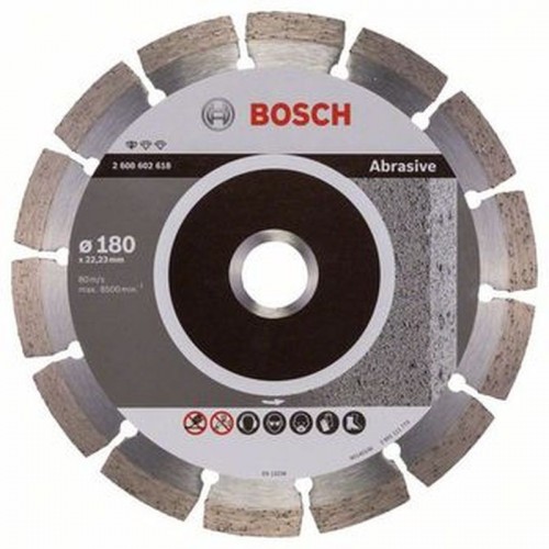 BOSCH Diamanttrennscheibe Standard for Abrasive, 180 x 22,23 x 2 x 10mm 2608602618