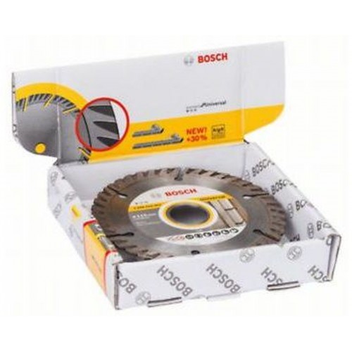 BOSCH Diamanttrennscheibe Standard for Universal, 115x22,23x2x10, 10er-Pack 2608615058