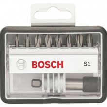 BOSCH 8+1-teilig Schrauberbit-Set Robust Line, S Extra-Hart 2607002560