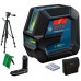BOSCH GLL 2-15 G Linienlaser, 4x 1,5 AA + Stativ BT 150, 0601063W01
