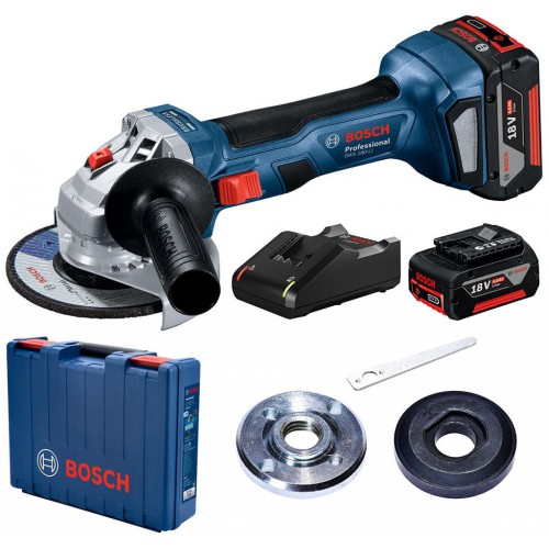 BOSCH GWS 180-LI PROFESSIONAL Akku-Winkelschleifer, 18V 4.0Ah, 125mm 06019H9021