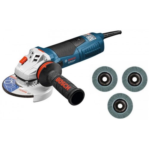 BOSCH GWS 19-125 CIE Winkelschleifer + 3x Schleifscheibe 060179P001