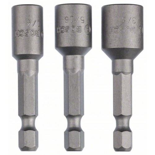 BOSCH Steckschlüssel-Pack, 3-teilig, 50 mm, 1/4", 3/8", 5/16" 2608551077 BOSCH Steckschlüssel-Pack, 3-teilig, 50 mm, 1/4", 3/8", 5/16" 2608551077