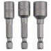 BOSCH Steckschlüssel-Pack, 3-teilig, 50 mm, 1/4", 3/8", 5/16" 2608551077