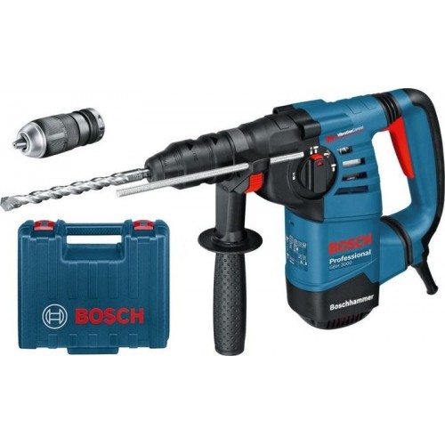 Bosch GBH 3000 SDS+ Bohrhammer inkl. Wechselfutter Koffer, 061124A006