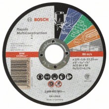 BOSCH Trennscheibe Gerade Rapido Multi Construction ACS 46 V BF, 125 Mm, 22, 23 Mm, 1, 6