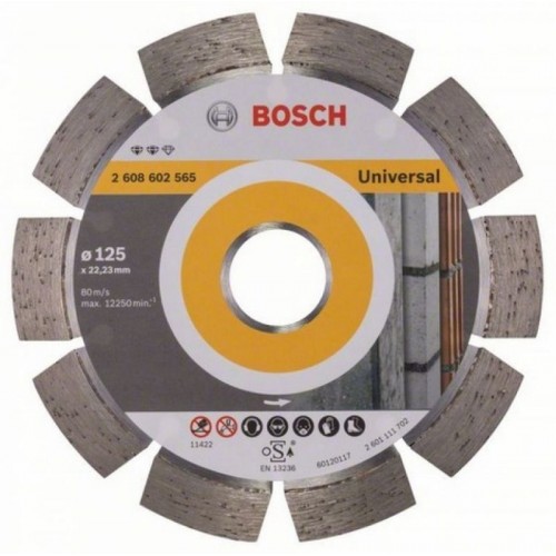 BOSCH Diamanttrennscheibe Expert für Universal, 125 x 22,23 x 2,2 x 12 mm, 2608602565 BOSCH Diamanttrennscheibe Expert für Universal, 125 x 22,23 x 2,2 x 12 mm, 2608602565