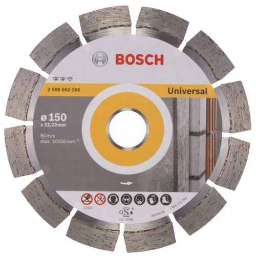 BOSCH Dia­mant­trenn­schei­be Expert für Universal, 150 x 22,23 x 2,4 x 12 mm, 2608602566