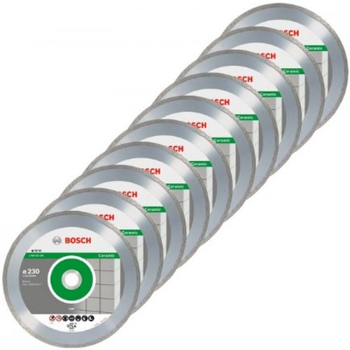 BOSCH Diamanttrennscheibe Standard for Ceramic, 230x22,23x1,6x7 mm, 10er-Pack 2608603234