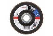 BOSCH Fächerschleifscheibe X571, Best for Metal, gewinkelt, 125 mm, 22,23 mm 2608607320