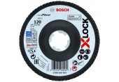 BOSCH X-LOCK Fächerscheibe X571 Best for Metal, Schleifscheibe, 125mm, K 120 2608619204