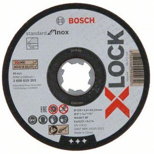 BOSCH X-LOCK Standard for Inox 125x1.6x2 T41 2608619363