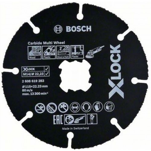 BOSCH X-LOCK Carbide Multi Wheel-Set, 10-teilig, 115 mm 2608619368