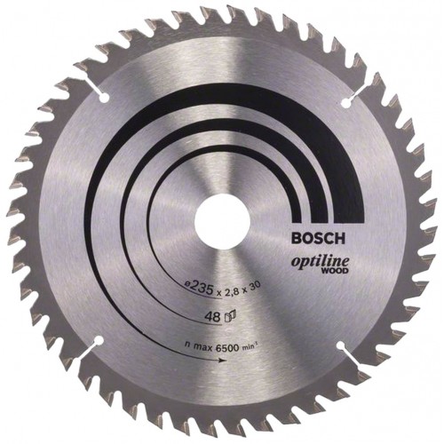 BOSCH Optiline Wood Kreissägeblatt 235x2,8/1,8 mm, 2608640727