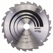 BOSCH - Blatt Säge kreisförmige Optiline wood 254 x 30 x 2,0 mm 24 - 2608640434