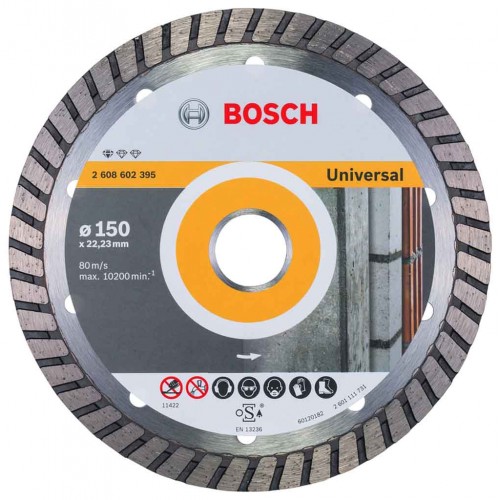 BOSCH Diamanttrennscheibe Standard for Universal Turbo, 150mm 2608602395