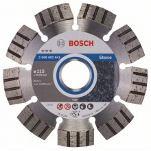 BOSCH Diamanttrennscheibe Best for Stone, 115 x 22,23 x 2,2 x 12 mm 2608602641