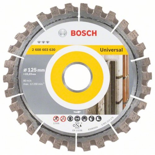 Bosch Diamanttrennscheibe Best for Universal, 125 x 22,23 x 2,2 x 12 mm Bosch Diamanttrennscheibe Best for Universal, 125 x 22,23 x 2,2 x 12 mm
