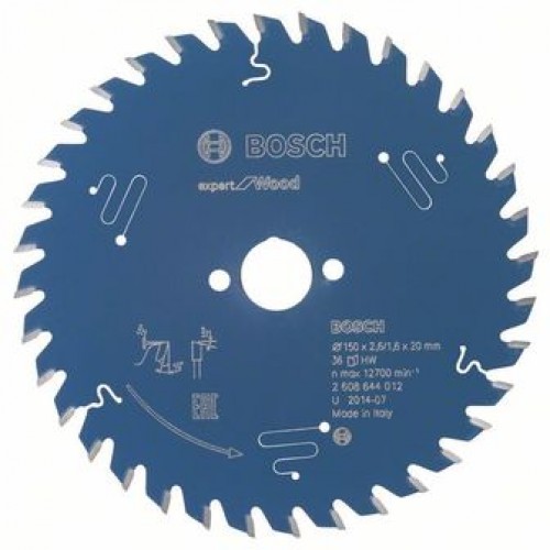 Bosch Kreissägeblatt Expert for Wood, 150 x 20 x 2,6 mm, 36 2608644012