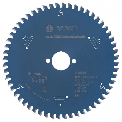 Bosch Kreissägeblatt Expert for High Pressure Laminate, 190 x 30 x 2,6 mm, 56 Bosch Kreissägeblatt Expert for High Pressure Laminate, 190 x 30 x 2,6 mm, 56