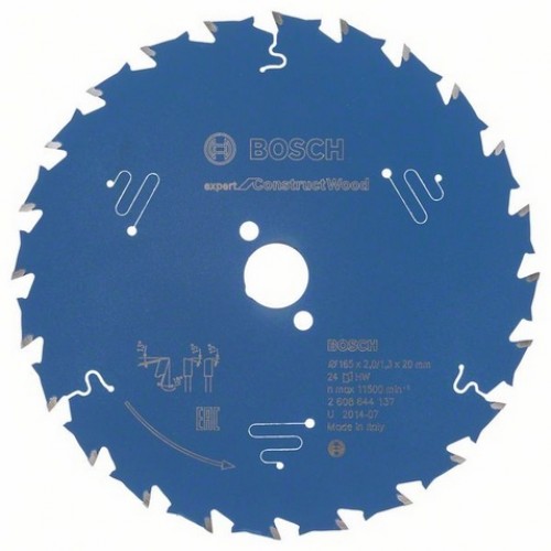 BOSCH Kreissägeblatt Expert for Construct Wood, 165 x 20 x 2,0 mm, 24 2608644137 BOSCH Kreissägeblatt Expert for Construct Wood, 165 x 20 x 2,0 mm, 24 2608644137