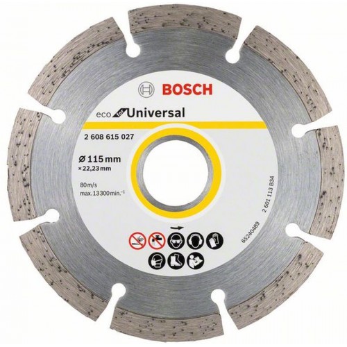 BOSCH ECO for Universal Diamanttrennscheibe ECO segment 115mm 10 Stück 2608615040