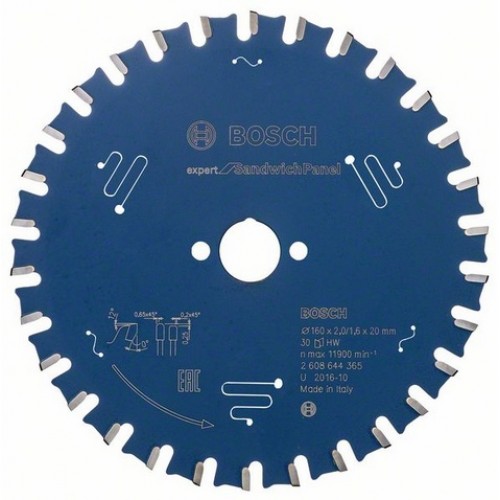 Bosch Kreissägeblatt EX SH H, 160x20-30, 160 x 20 mm, 30 2608644365