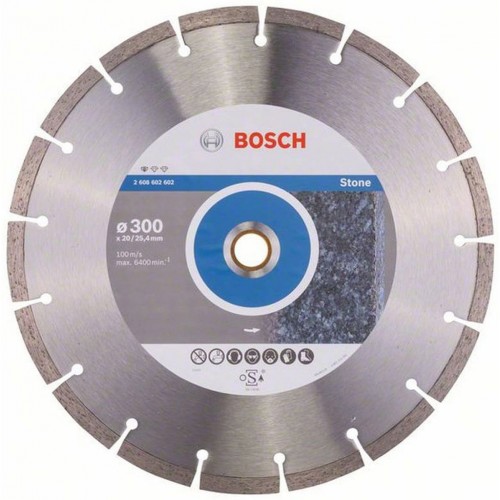 BOSCH Standard for Stone Diamanttrennscheibe, 300x20/25,40x3,1x10mm 2608602602