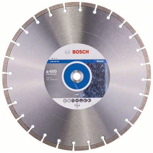 BOSCH Standard for Stone Diamanttrennscheibe, 400x20/25,40x3,2x10mm 2608602604