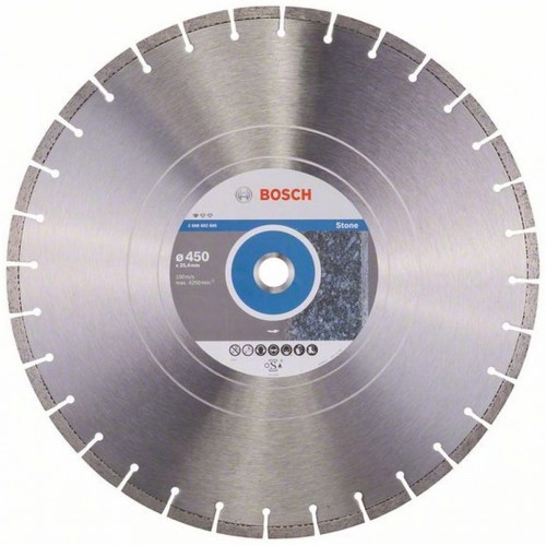 BOSCH Standard for Stone Diamanttrennscheibe, 450x25,40x3,6x10mm 2608602605