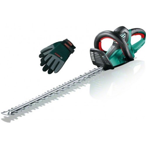 BOSCH AHS 65-34 Heckenschere + Gartenhandschuhe 0600847J03