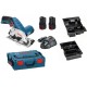 BOSCH Professional Akku Kreissäge GKS 12V-26,mit 2 x 3,0 Ah Li-Ion Akku, L-BOXX 06016A1005