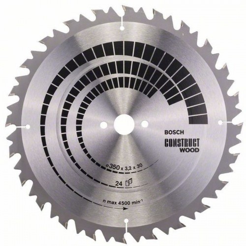 BOSCH Kreissägeblatt Construct Wood, 350 x 30 x 3,2 mm, 24 2608640702