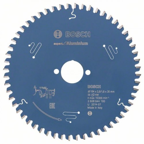 BOSCH Kreissägeblatt Expert for Aluminium, 184 x 30 x 2,6 mm, 56 2608644100