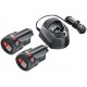 BOSCH Starter-Set 2 x 1,5 Ah & GAL 1210 CV schwarz 1600A01L3E