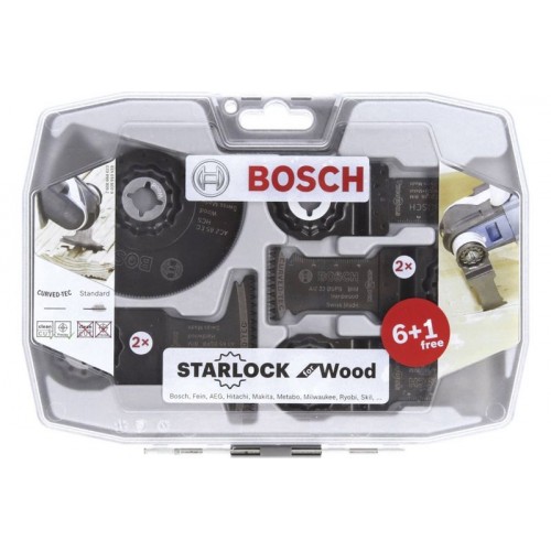BOSCH Starlock Set für Holz -Set 7teilig of Wood 2608664623