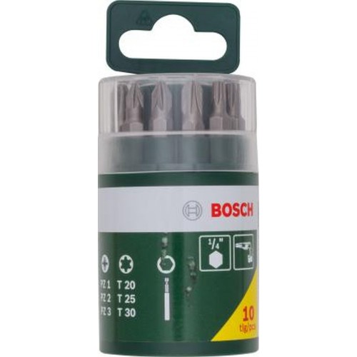 BOSCH 10-teiliges Schrauberbit-Set, inklusive Torx 2607019452